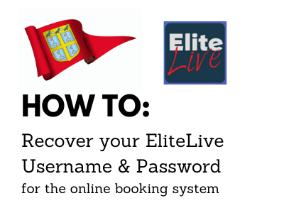 How to recover your EliteLive Username and Password